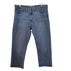Wrangler Authentics Blue Light Wash 5-Pocket Denim Jeans Men's Size 44 x 28